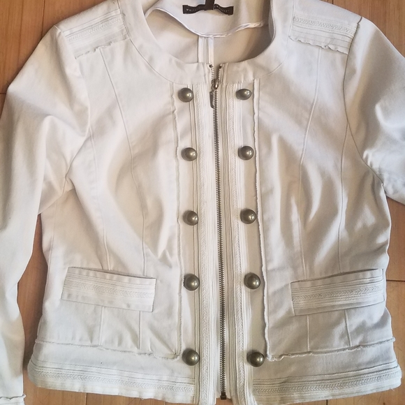 White House Black Market Jackets & Blazers - White house black market white military jacketsz10